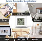 VOILEIPAGI Small Clock Digital Battery Operated Alarm Clock - Image 5