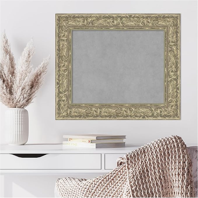 Amanti Art Silver Framed Magnetic Board 23x27 Small Vision Board - Image 7