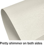 24 Sheets Silver Shimmer Cardstock 8.5 x 11 Metallic Paper, Goefun 80lb Card - Image 3