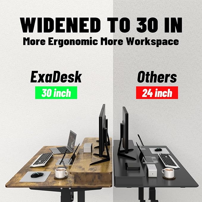 ExaDesk 55 * 30 Inches Electric Standing Widened Desk Adjustable Height - Image 4