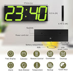LED Large Digital Wall Clock, Oversize Digital Clock - Image 2