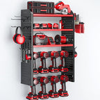 KAFAHOM Power Tool Organizer, Large 8 Drill Holder Wall Mount by KAFAHOM