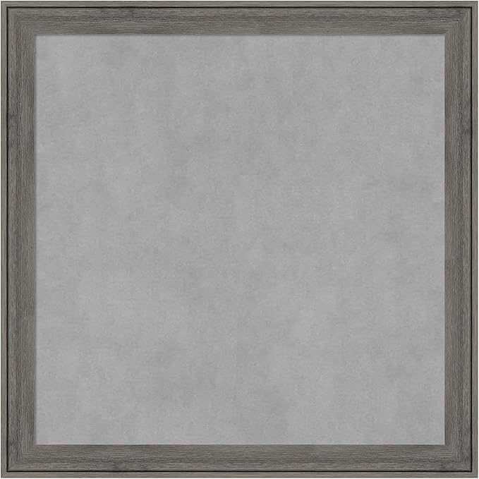 Amanti Art Grey Framed Magnetic Board 23x23 Medium Vision Board by AmantiArt