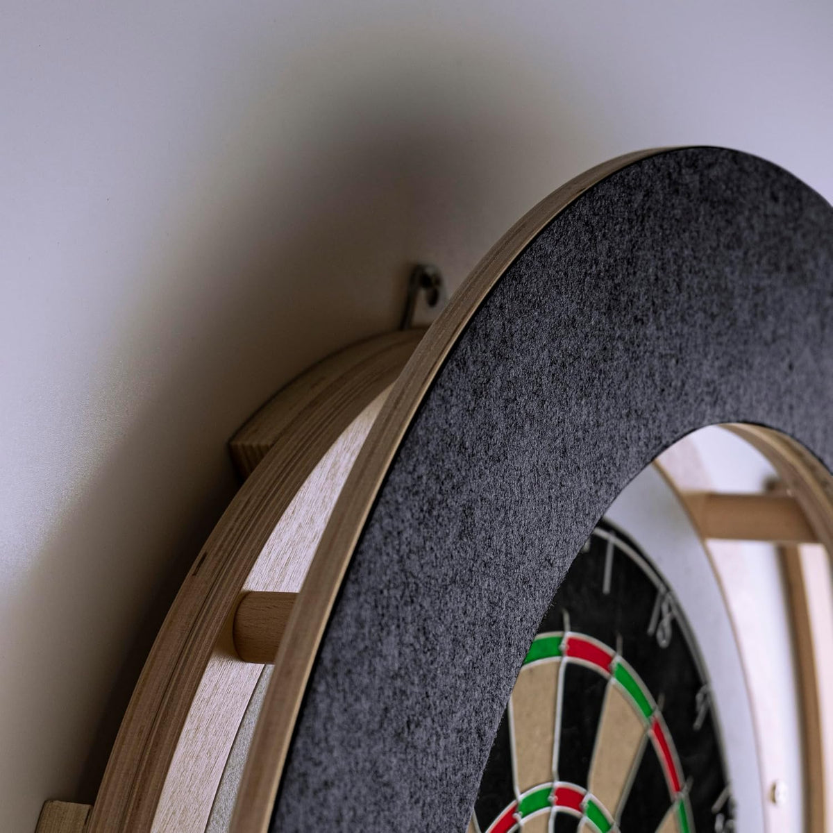 Dart Board Cabinet Set with LED Light; Bristle Dartboard, Built in LED Light,...