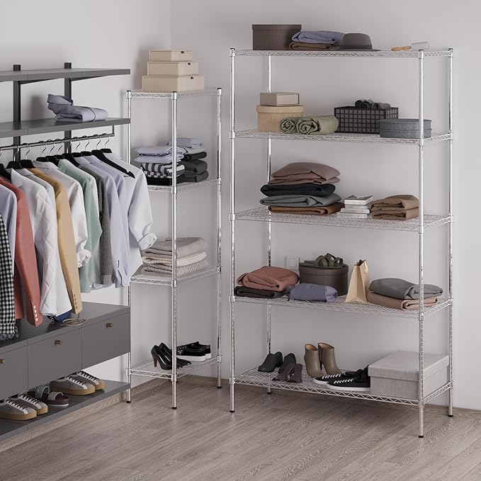 Regal Altair 21" Deep x 48" Wide x 86" Height Wire Shelving Kit | 5-Tier | NSF - Image 5