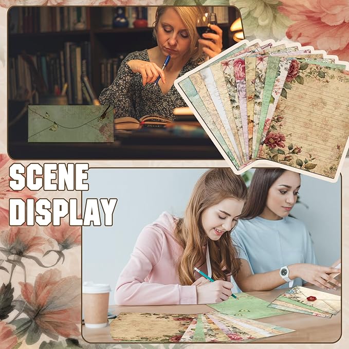 TaoBary 160 Pcs Stationery Paper Set 50 Double Sided Stationery Papers - Image 7