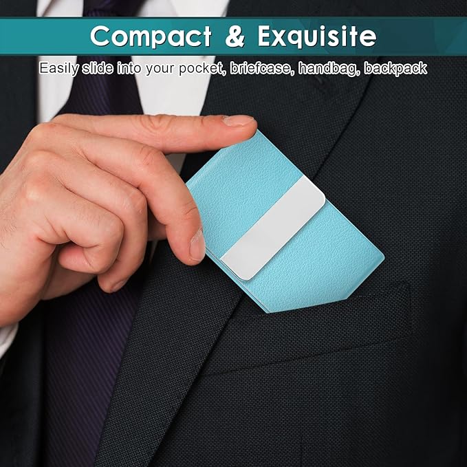 DMFLY Business Card Holder, Pocket Business Card Case, Slim Card Holders - Image 2