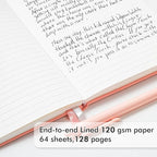 feela 5 Pack Notebooks Journals Bulk, Hardcover Classic Ruled Lined Journals - Image 3