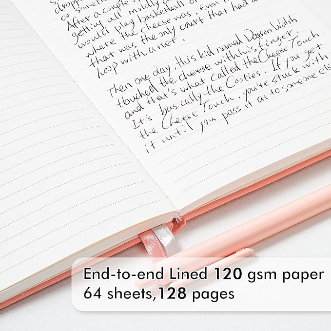 feela 5 Pack Notebooks Journals Bulk, Hardcover Classic Ruled Lined Journals - Image 3