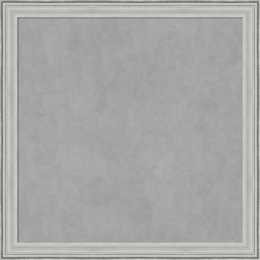 Amanti Art Silver Framed Magnetic Board 27x27 Medium Vision Board