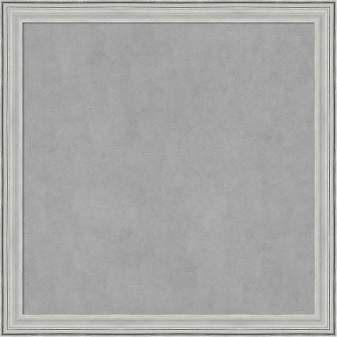 Amanti Art Silver Framed Magnetic Board 27x27 Medium Vision Board by AmantiArt