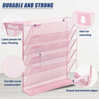 EASEPRES Desk File Organizer Mesh 6-Tier, Hanging Wall Mount Document - Image 4
