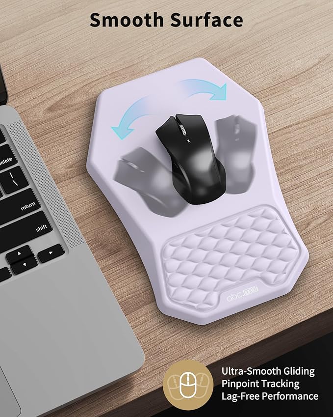 Ergonomic Mouse Pad and Keyboard Wrist Rest Support Set, Massage Design Mousepad - Image 6