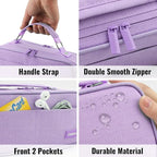 JOINPRO Pencil Case, Large Capacity Pencil Case Organizer; Double Zipper - Image 3