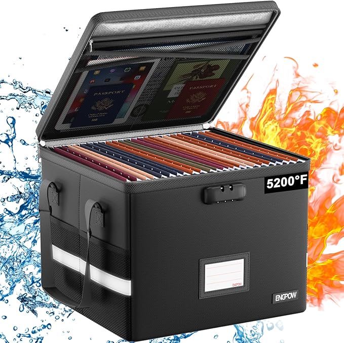 ENGPOW 5200°F Fireproof Document Box by ENGPOW