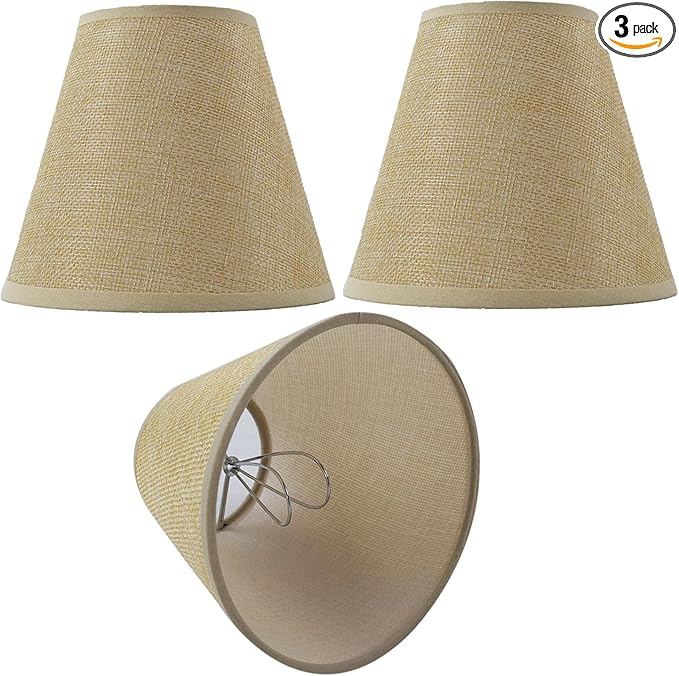 TAaMTYH small lamp shade chandelier shades set of 3，Fabric Lampshade by Unknown