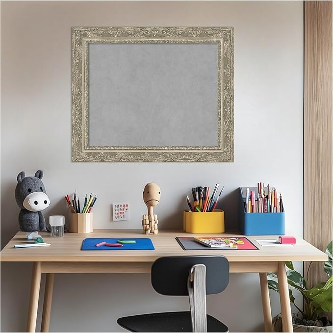 Amanti Art Silver Framed Magnetic Board 20x24 Small Vision Board - Image 5