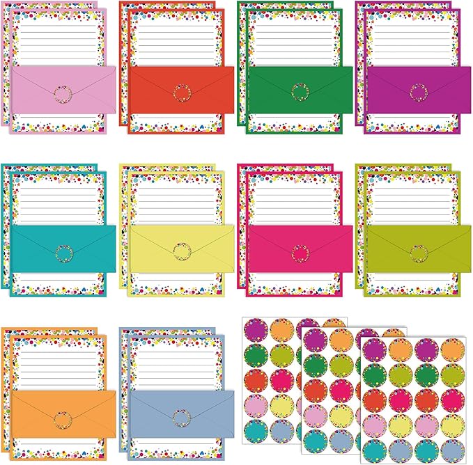 TaoBary 160 Pcs Stationery Paper Set 50 Double Sided Stationery Papers by TaoBary