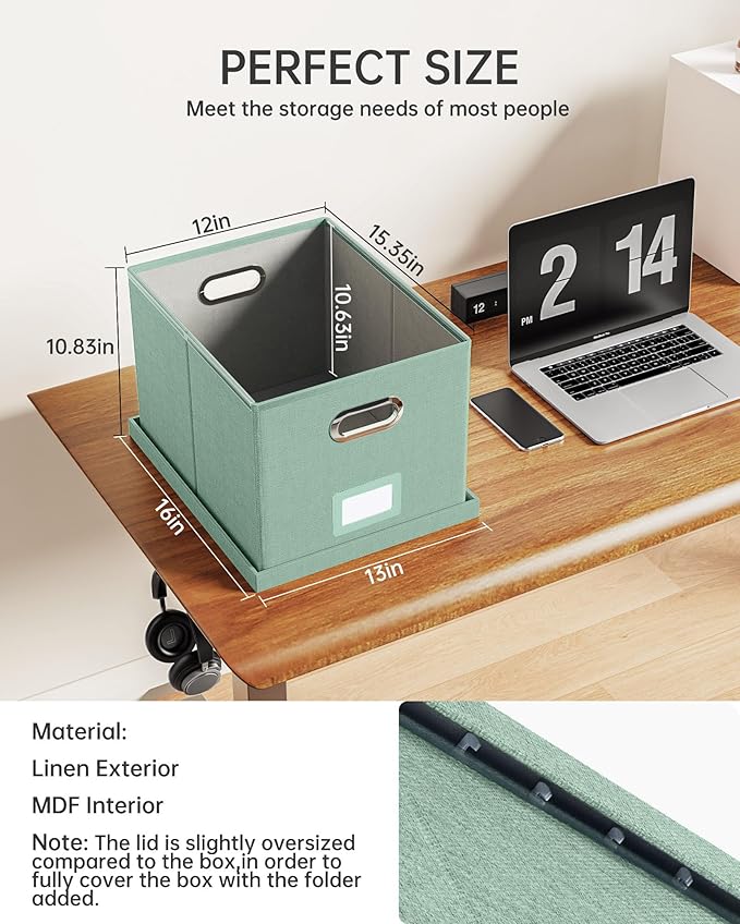 Oterri File Organizer, File Box, File Cabinet - Image 3