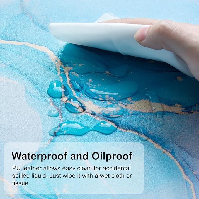 QiyI Large Mouse Pad, PU Leather Desk Mat - Image 5
