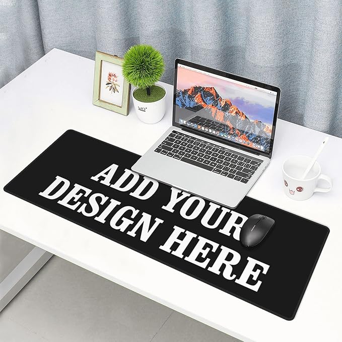 OHORTEB Custom Mouse Pad with Photo, Personalized Image Text Laptop Desk Mat - Image 7