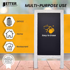 Better Office Products Magnetic A-Frame Chalkboard Sign, Extra Large 20" x 40" - Image 7