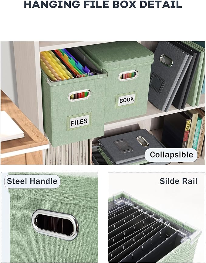 Oterri Hanging Filing File Box - Image 5