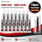 B7000 Rhinestone Glue Clear 15 PCS 15ml – Strong Transparent No Trace Jewelry - Image 2