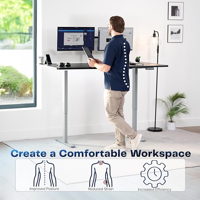 VIVO Electric 71 x 36 in Standing Desk, Memory Height Adjustment, 1B Series - Image 4