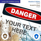 Custom Danger Sign, OSHA Sign, 10x7 Inches, Rust Free .040 Aluminum, Fade - Image 5
