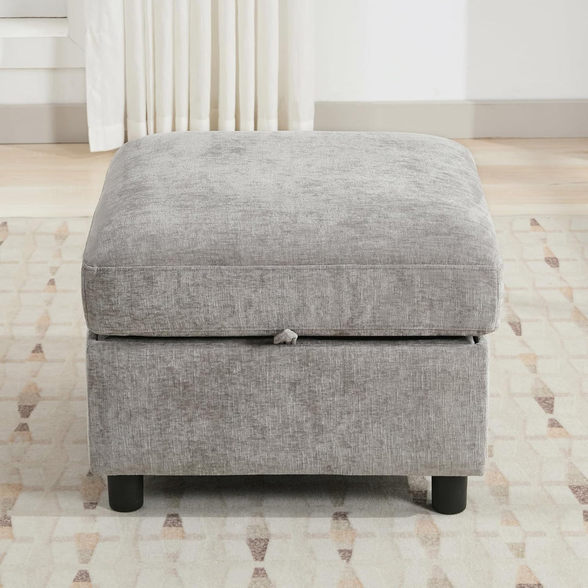 WUTUTUEE 25”Square Storage Ottoman Module for Modular Sectional Sofa, Living ...