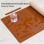 Desk Pad Blotter, Wolaile 36x17 in Large PU Leather Mouse Pad, Waterproof - Image 4