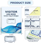 1 Pack of 150 Visitor Badges Registry Log - Image 2