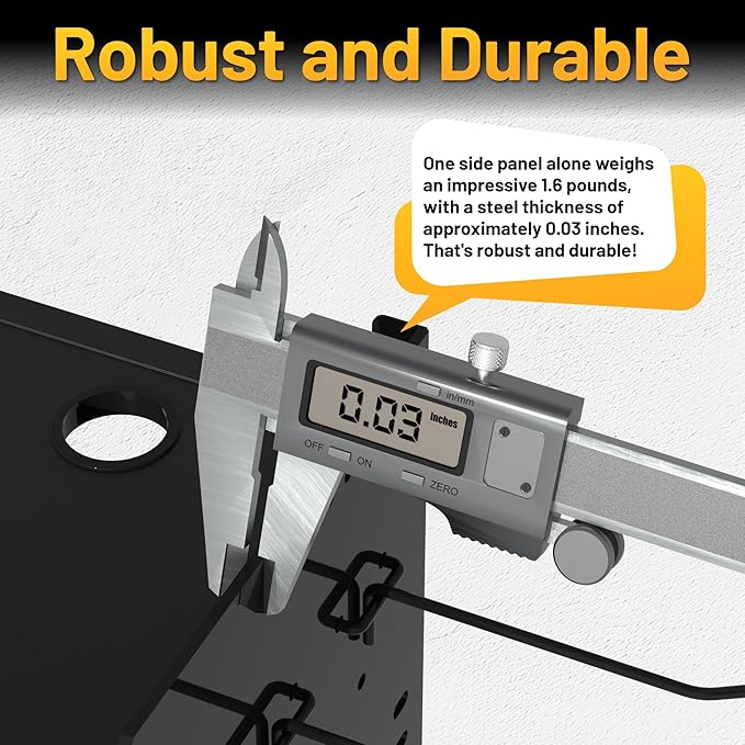CFMASTER 4-Layer Wall-Mounted Power Tool Organizer Rack, Heavy Duty Adjustable - Image 7