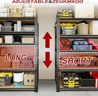ZEUKMXOO Garage Racks for Storage，5-Tier Adjustable Garage Shelving Storage - Image 8