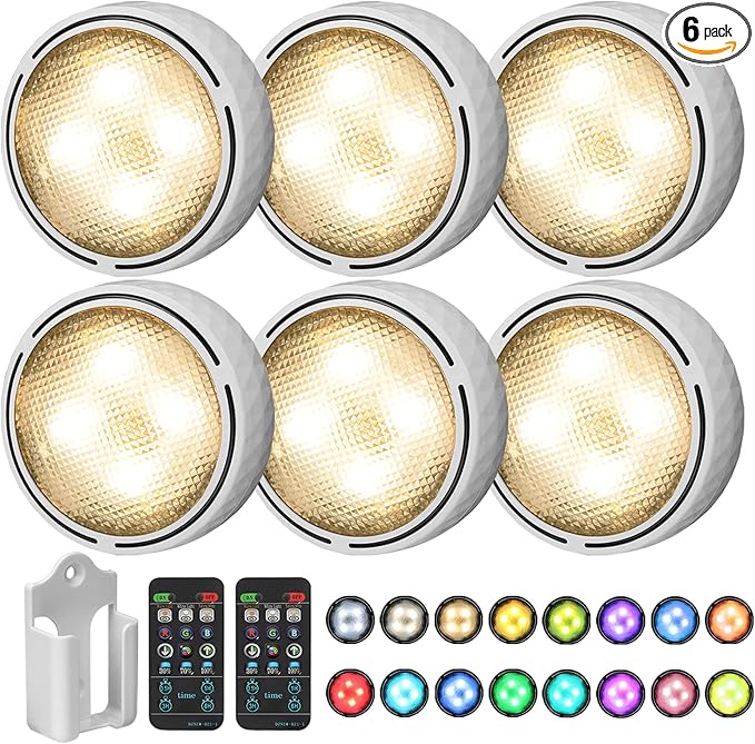 Onumii LED Puck Lights Battery Operated LED Under Cabinet Lighting Wireless by Onumii