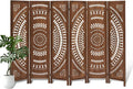 ALeesing 6 Panel Wood Room Divider Fully Assembled, Decorative Room Dividers by ALeesing