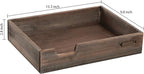 MyGift® Distressed Brown Vintage Wood Paper Tray, Office Desktop Document - Image 6