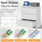 Bestoo 3-Drawer File Cabinet - Image 8