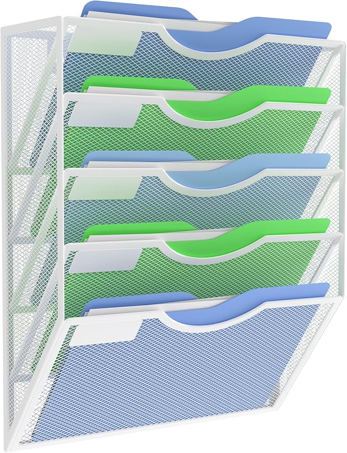 Kuntine.B Wall File Organizer Office Hanging Magazine Holder Wall File Organizer by KuntineB