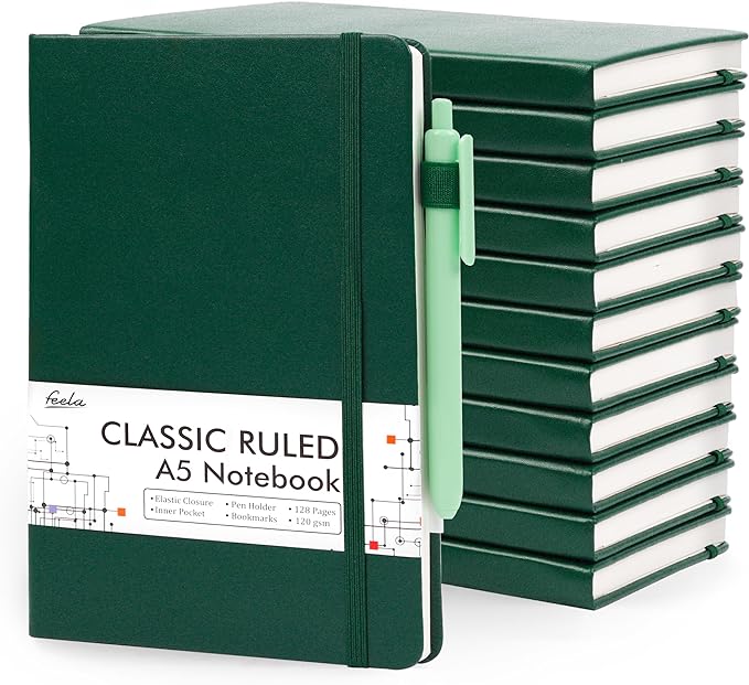 feela 12 Pack Notebooks Journals Bulk by feela