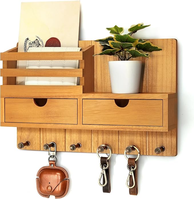 Rebee Vision Modern Farmhouse Key Holder Wall Mount by REBEEVISION
