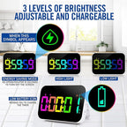 Kitchen Timer（1.5" Number）with Voice Reminder, 10 RGB Color Changing Digital - Image 8