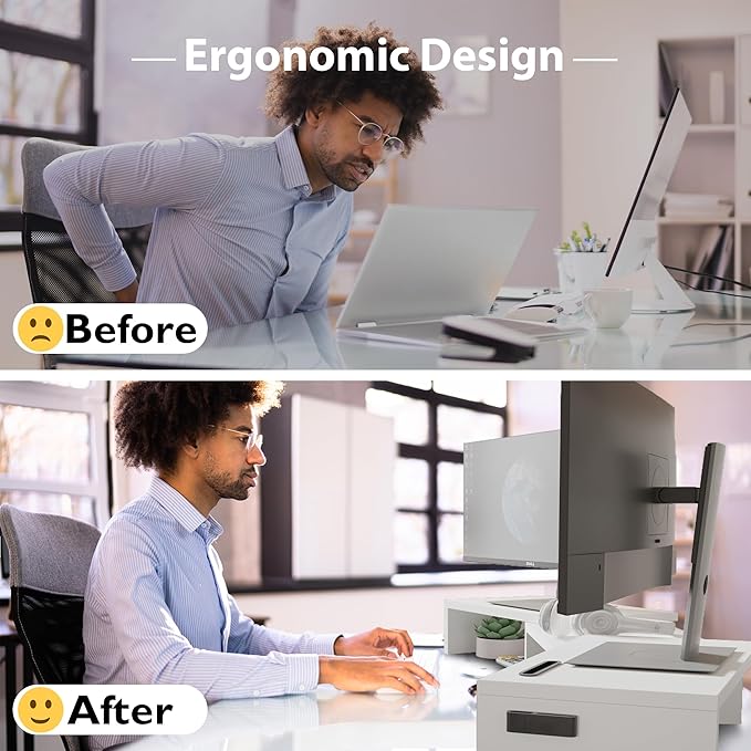BONTEC Dual Monitor Stand Riser - Image 4