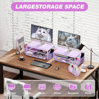 OPNICE Desk Organizers and Accessories, 2-Tier Computer Monitor Stand Riser - Image 4
