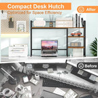 Snughome Desk Shelf, 44.9" Large Desktop Organizer Shelf, Desk Hutch - Image 9