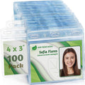 EcoEarth - Horizontal Card Protector w/Soft Edge - Sealable 4x3 Inch, 100 Pack by EcoEarth