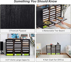 TQVAI Wood Literature Organizer, 27 Slots Hold 13500 Sheets A4 Papers, Wooden - Image 5