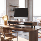 fenge dual monitor stand with storage, desk shelf, package contents