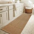 tan brown faux jute runner rug 2x6 ft,braided, main product view